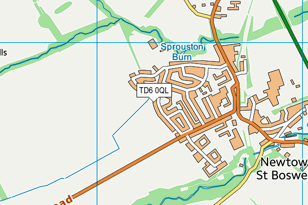 TD6 0QL map - OS VectorMap District (Ordnance Survey)