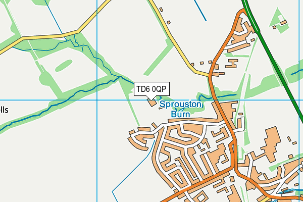 TD6 0QP map - OS VectorMap District (Ordnance Survey)