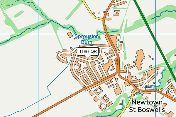 TD6 0QR map - OS VectorMap District (Ordnance Survey)