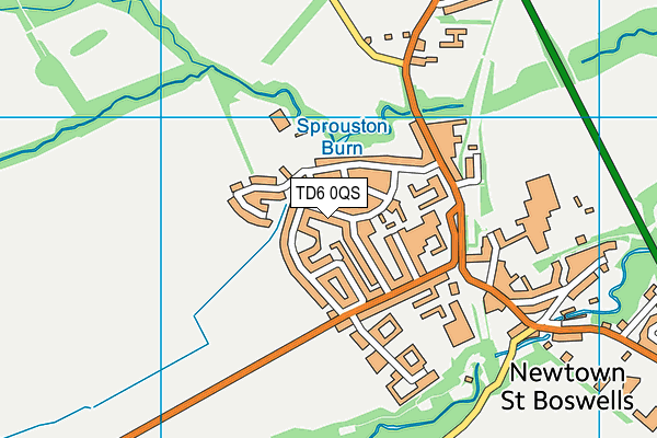 TD6 0QS map - OS VectorMap District (Ordnance Survey)