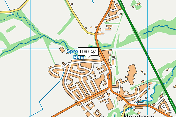 TD6 0QZ map - OS VectorMap District (Ordnance Survey)