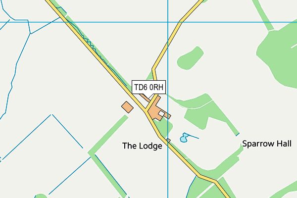 TD6 0RH map - OS VectorMap District (Ordnance Survey)