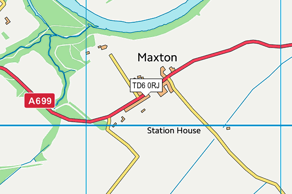 TD6 0RJ map - OS VectorMap District (Ordnance Survey)