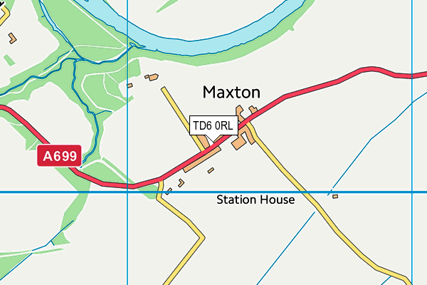 TD6 0RL map - OS VectorMap District (Ordnance Survey)