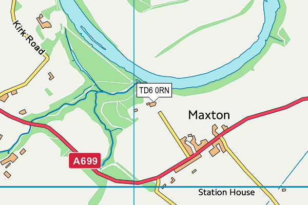 TD6 0RN map - OS VectorMap District (Ordnance Survey)