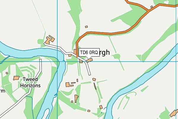 TD6 0RQ map - OS VectorMap District (Ordnance Survey)