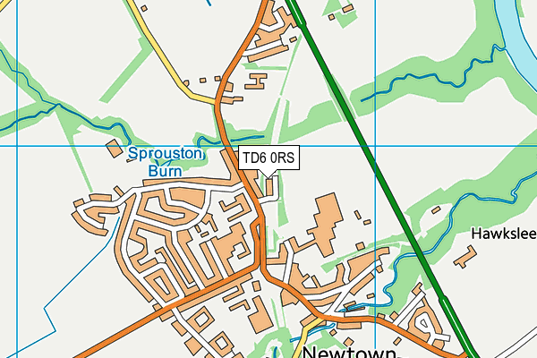 TD6 0RS map - OS VectorMap District (Ordnance Survey)