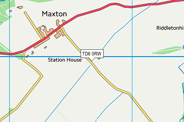 TD6 0RW map - OS VectorMap District (Ordnance Survey)