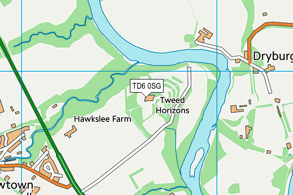 TD6 0SG map - OS VectorMap District (Ordnance Survey)