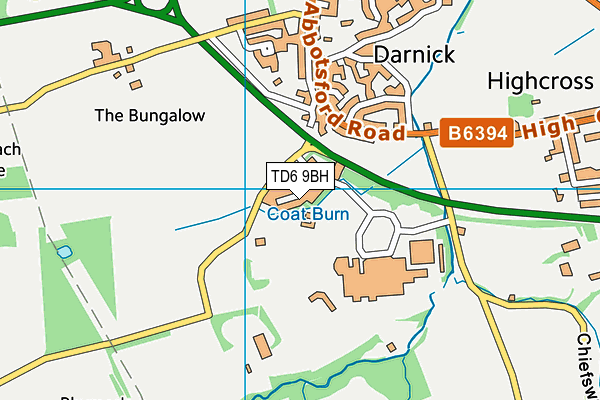 TD6 9BH map - OS VectorMap District (Ordnance Survey)