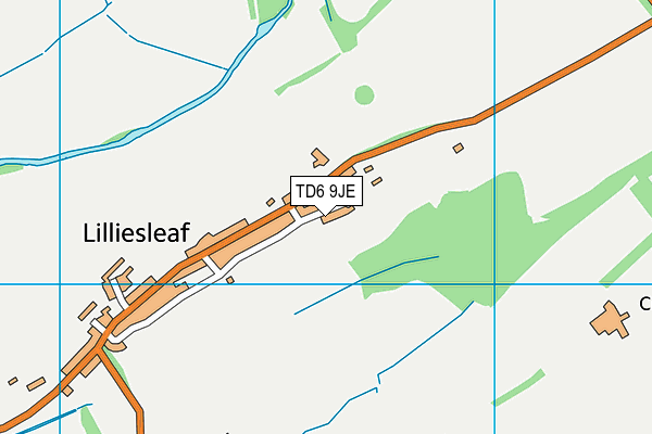 TD6 9JE map - OS VectorMap District (Ordnance Survey)
