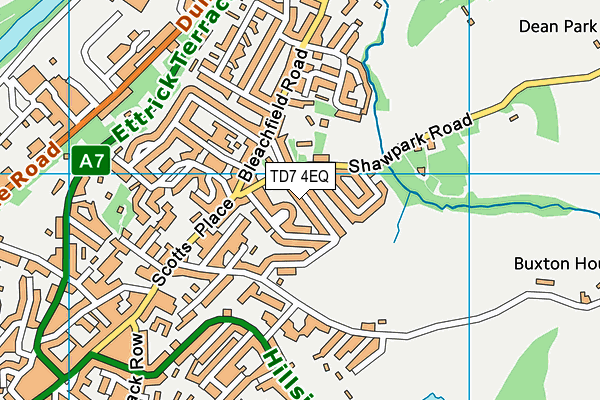 TD7 4EQ map - OS VectorMap District (Ordnance Survey)