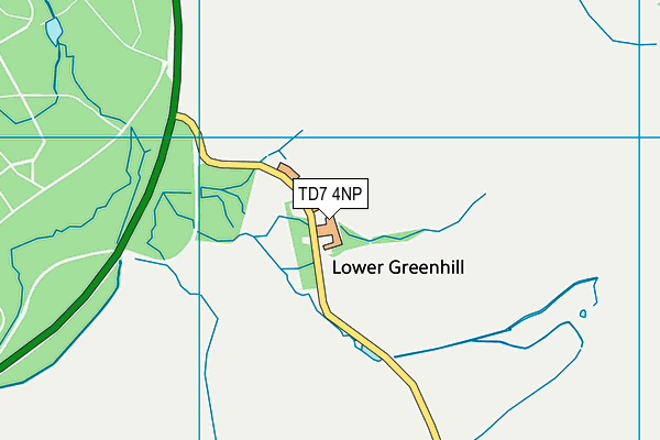 TD7 4NP map - OS VectorMap District (Ordnance Survey)