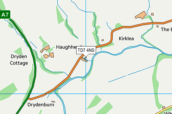 TD7 4NS map - OS VectorMap District (Ordnance Survey)