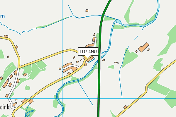 TD7 4NU map - OS VectorMap District (Ordnance Survey)