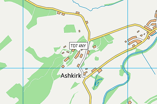 TD7 4NY map - OS VectorMap District (Ordnance Survey)