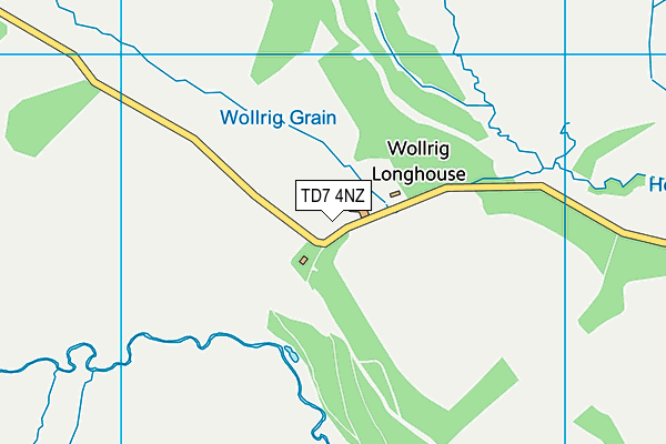 TD7 4NZ map - OS VectorMap District (Ordnance Survey)