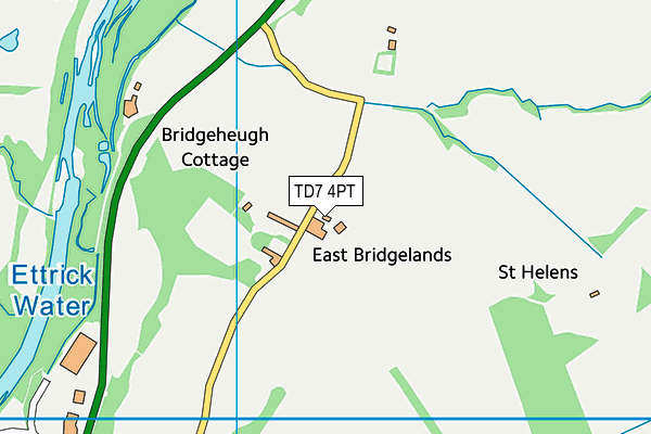 TD7 4PT map - OS VectorMap District (Ordnance Survey)