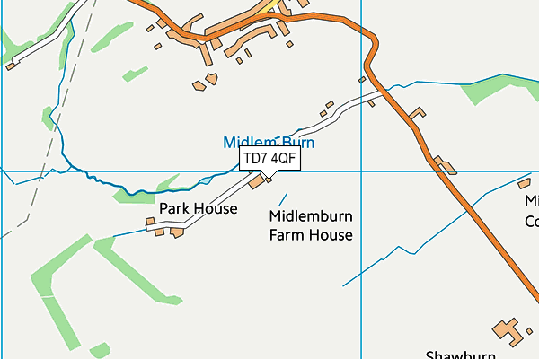 TD7 4QF map - OS VectorMap District (Ordnance Survey)