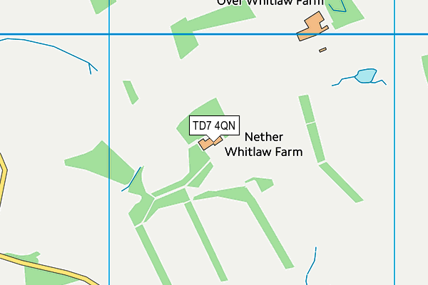 TD7 4QN map - OS VectorMap District (Ordnance Survey)