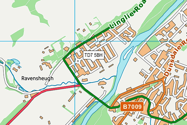 TD7 5BH map - OS VectorMap District (Ordnance Survey)