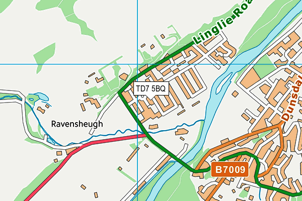 TD7 5BQ map - OS VectorMap District (Ordnance Survey)