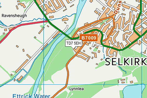 TD7 5EH map - OS VectorMap District (Ordnance Survey)