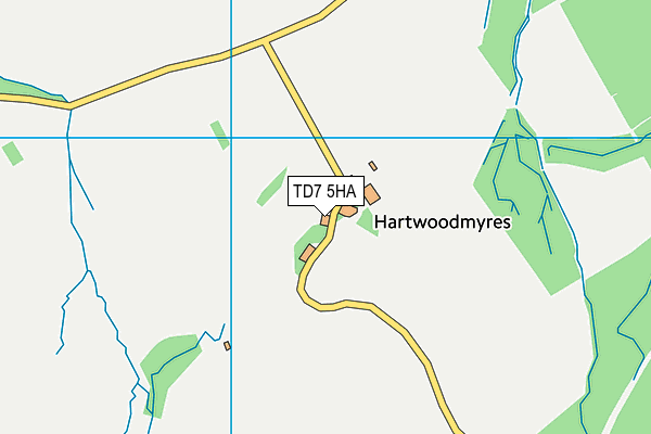 TD7 5HA map - OS VectorMap District (Ordnance Survey)