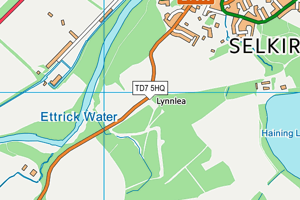 TD7 5HQ map - OS VectorMap District (Ordnance Survey)