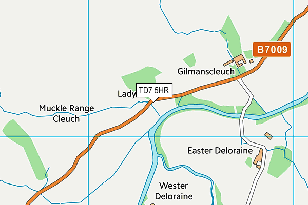 TD7 5HR map - OS VectorMap District (Ordnance Survey)