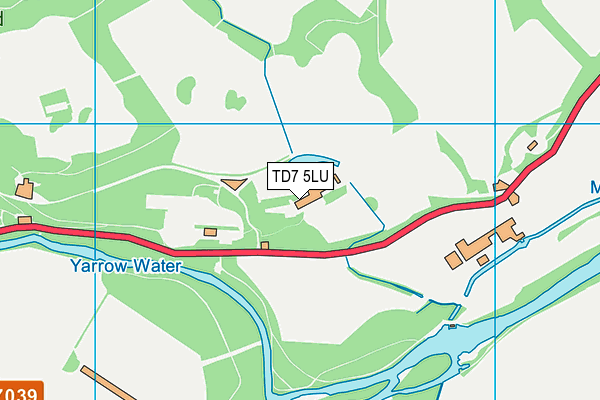 TD7 5LU map - OS VectorMap District (Ordnance Survey)