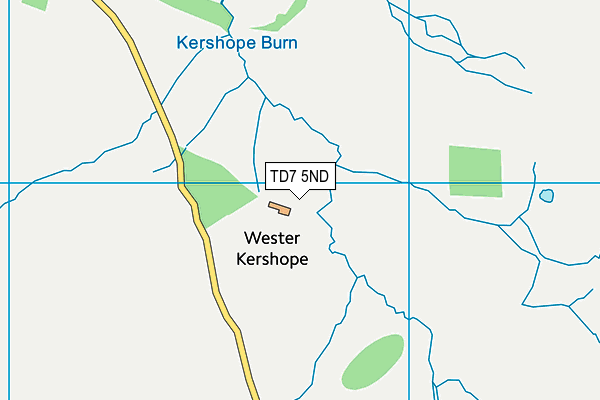 TD7 5ND map - OS VectorMap District (Ordnance Survey)