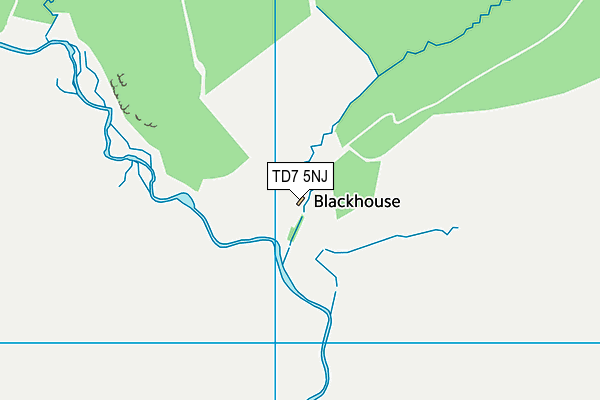 TD7 5NJ map - OS VectorMap District (Ordnance Survey)