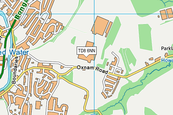 TD8 6NN map - OS VectorMap District (Ordnance Survey)
