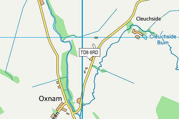 TD8 6RD map - OS VectorMap District (Ordnance Survey)