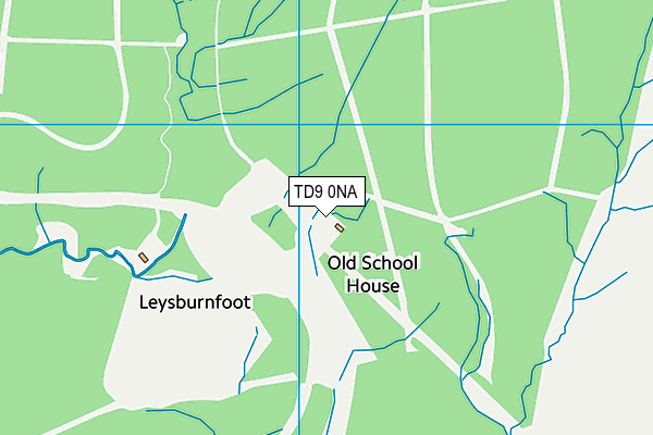 TD9 0NA map - OS VectorMap District (Ordnance Survey)