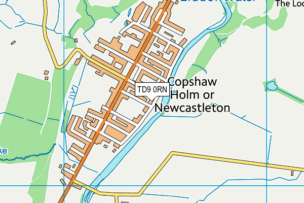 TD9 0RN map - OS VectorMap District (Ordnance Survey)