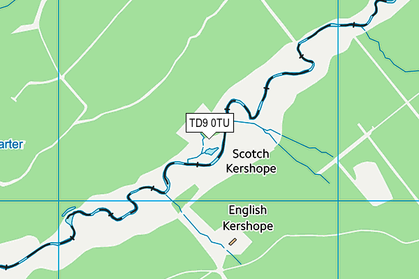 TD9 0TU map - OS VectorMap District (Ordnance Survey)