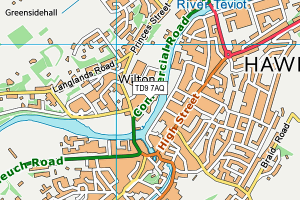 Map of @ THE RIVERSEDGE(HAWICK) LIMITED at district scale