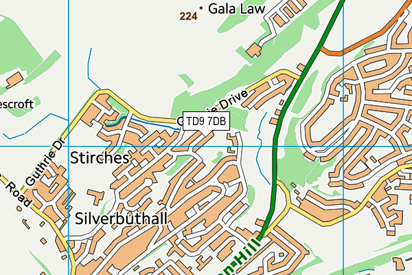 Map of A HOWDEN LTD at district scale
