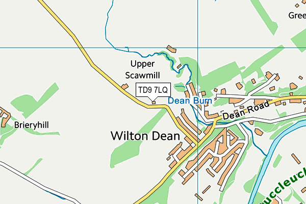 TD9 7LQ map - OS VectorMap District (Ordnance Survey)