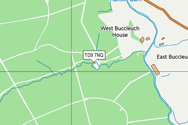 TD9 7NQ map - OS VectorMap District (Ordnance Survey)