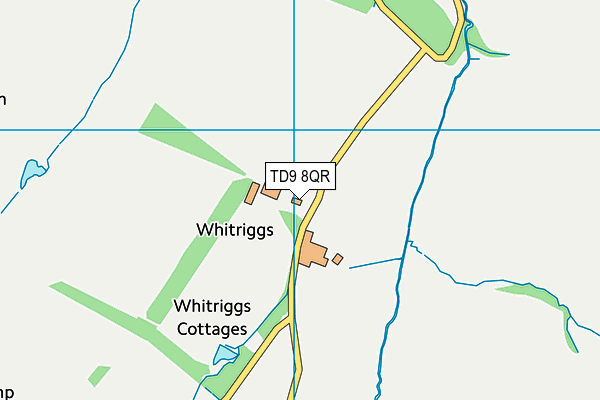 TD9 8QR map - OS VectorMap District (Ordnance Survey)