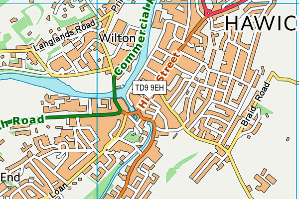 Map of WILTON MILLS LIMITED at district scale