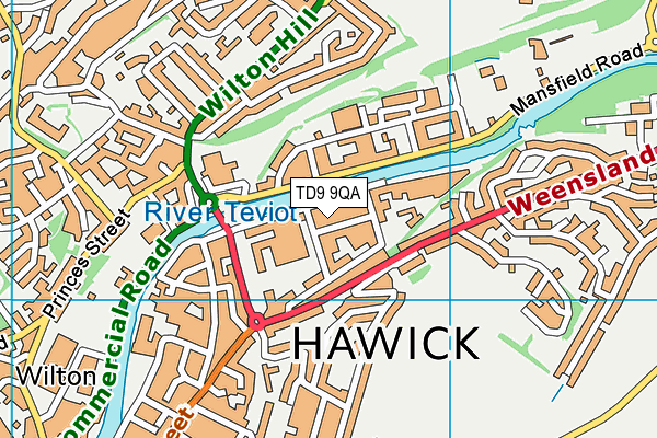 Map of THE HAWICK CASHMERE COMPANY LIMITED at district scale