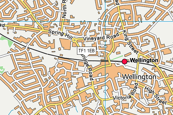 Map of WREKIN PIPELINE SUPPLIES LIMITED at district scale