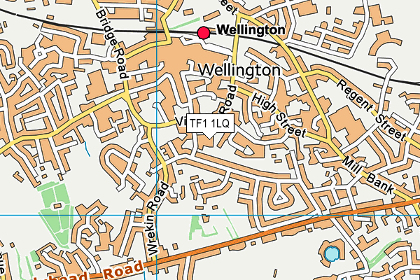 TF1 1LQ map - OS VectorMap District (Ordnance Survey)
