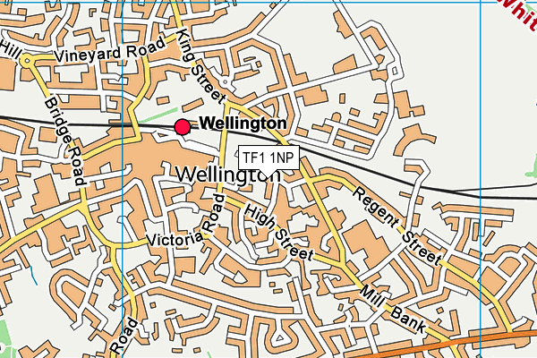 TF1 1NP map - OS VectorMap District (Ordnance Survey)
