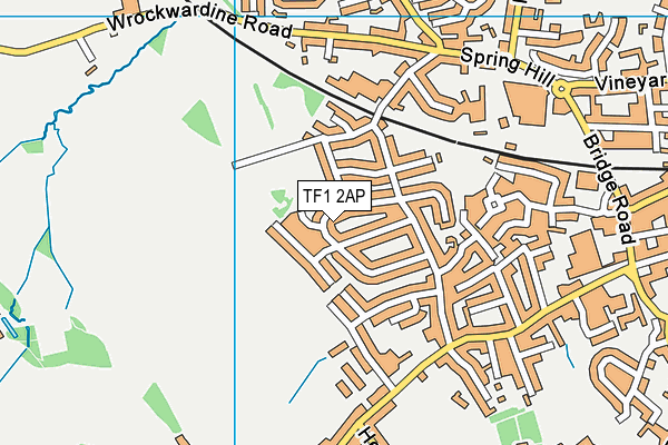 TF1 2AP map - OS VectorMap District (Ordnance Survey)