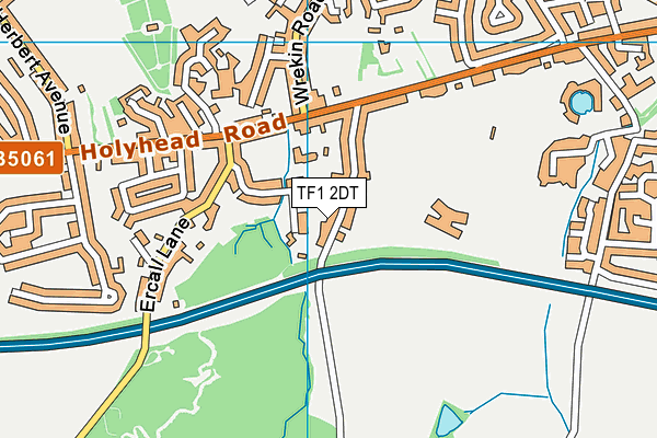 TF1 2DT map - OS VectorMap District (Ordnance Survey)